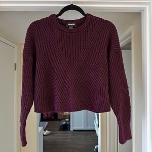 purple express sweater top